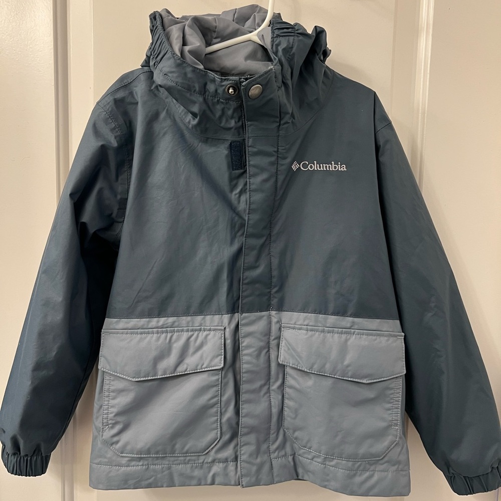 Boy’s Columbia Waterproof Blue Jacket Size XS (6-7)